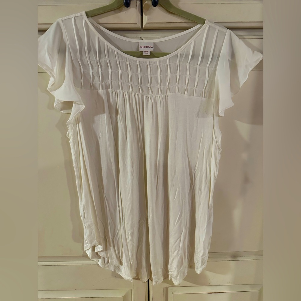 Merona white top